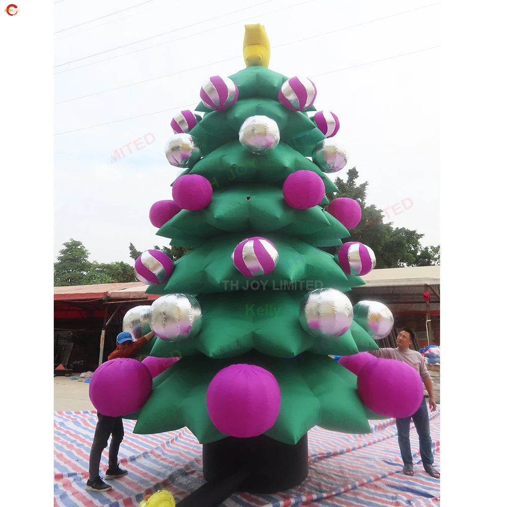 

Free Shipping 33ft Giant Inflatable Christmas Tree Ground Balloon with Jingle Bell Balls for Outdoor Decoration