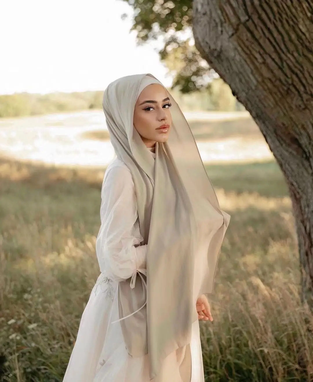 Solid Color Monochrome Pearl Chiffon Scarf Malaysia Hot Long Scarf Shawl Exported To Malaysia  Head Scarf Headwraps for Women