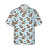 Kawaii Capybara Pattern Shirt Men's 3D Printed Hawaii Aloha Beach Men's Shirt Short Sleeve Cool Top Lapel Shirt 5