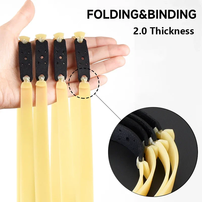 

2.0MM High Elastic Thickened Flat Rubber Band Widening and Growing Power Durable Slingshot Antifreeze Rubber Band Accessories