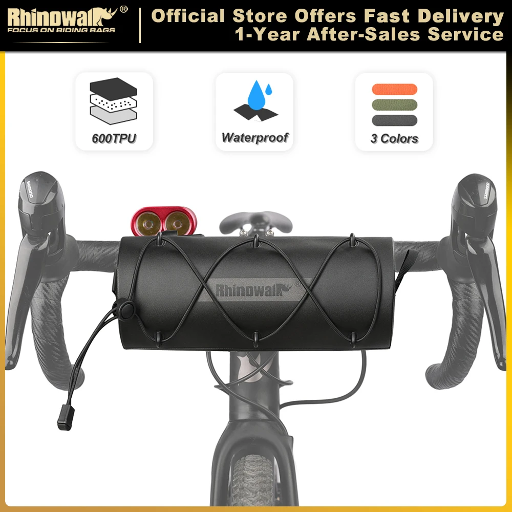 2.4 Liter Waterproof Handlebar Roll Bag – Rhinowalk Official Store