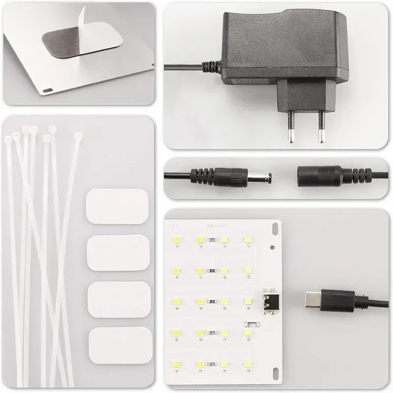 LED Plant Growth Light Indoor Full Spectrum Timing Lamp for Aquarium Nursery Landscape