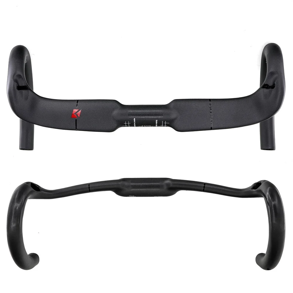 Kocevlo Carbon Fiber Bicycle Handlebar 31.8MM Reduce Resistance Bend
