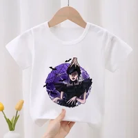 Hot Serials Wednesday Addams Kid Cotton T-shirt Fashion Children's Clothes Summer Baby Girls Clothing Boys Short Sleeve T Shirts 2