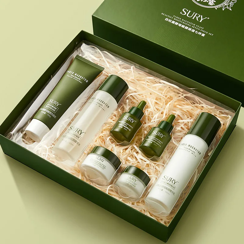 White Truffle Yeast Facial Seven-Piece Toner and Lotion Set Moisturizing Beauty Salon Skin Care Products