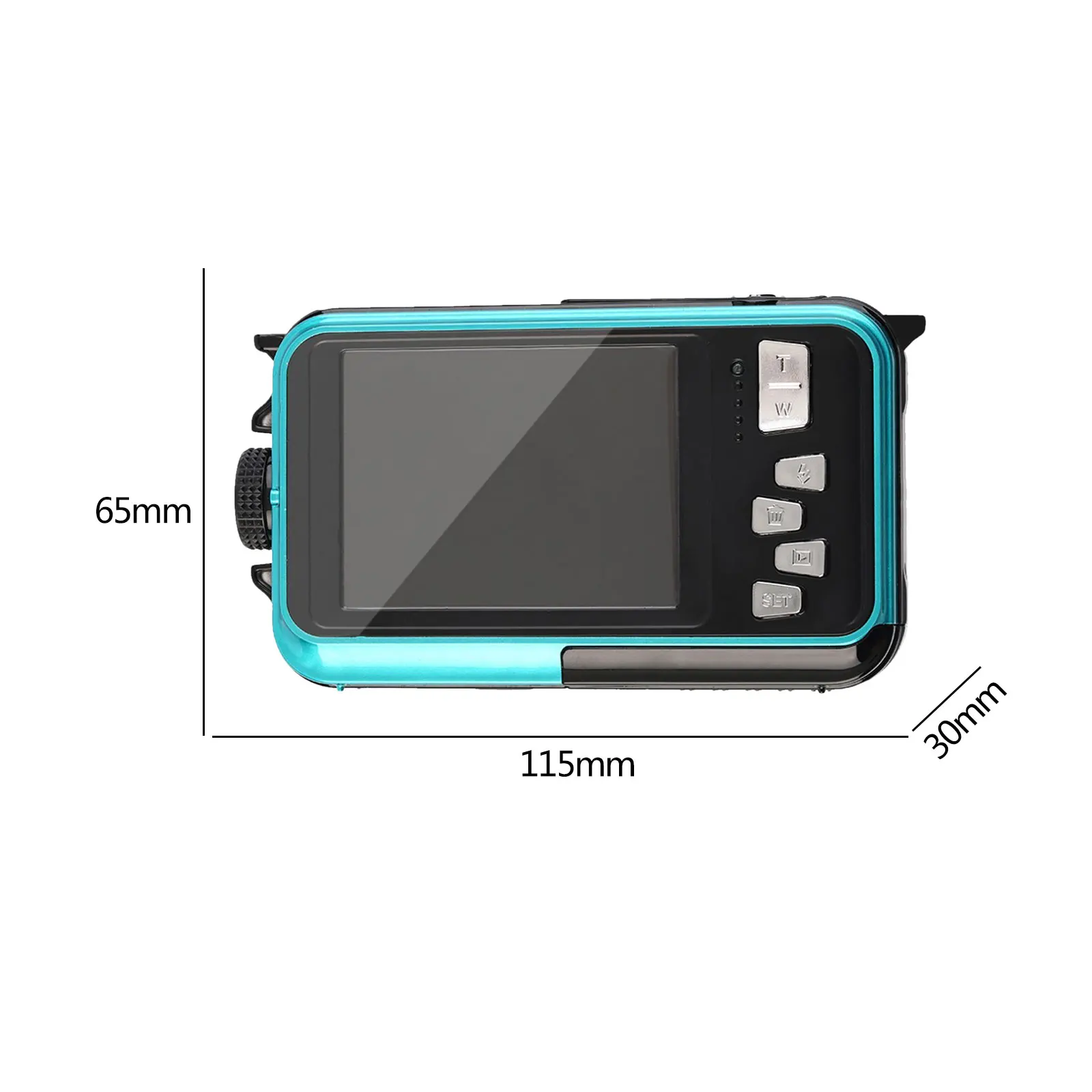 Self-Timer Underwater Camera 16X Dual Screen Waterproof HD 2.7K 48MP Digital Camera for Snorkeling Video Recording 5