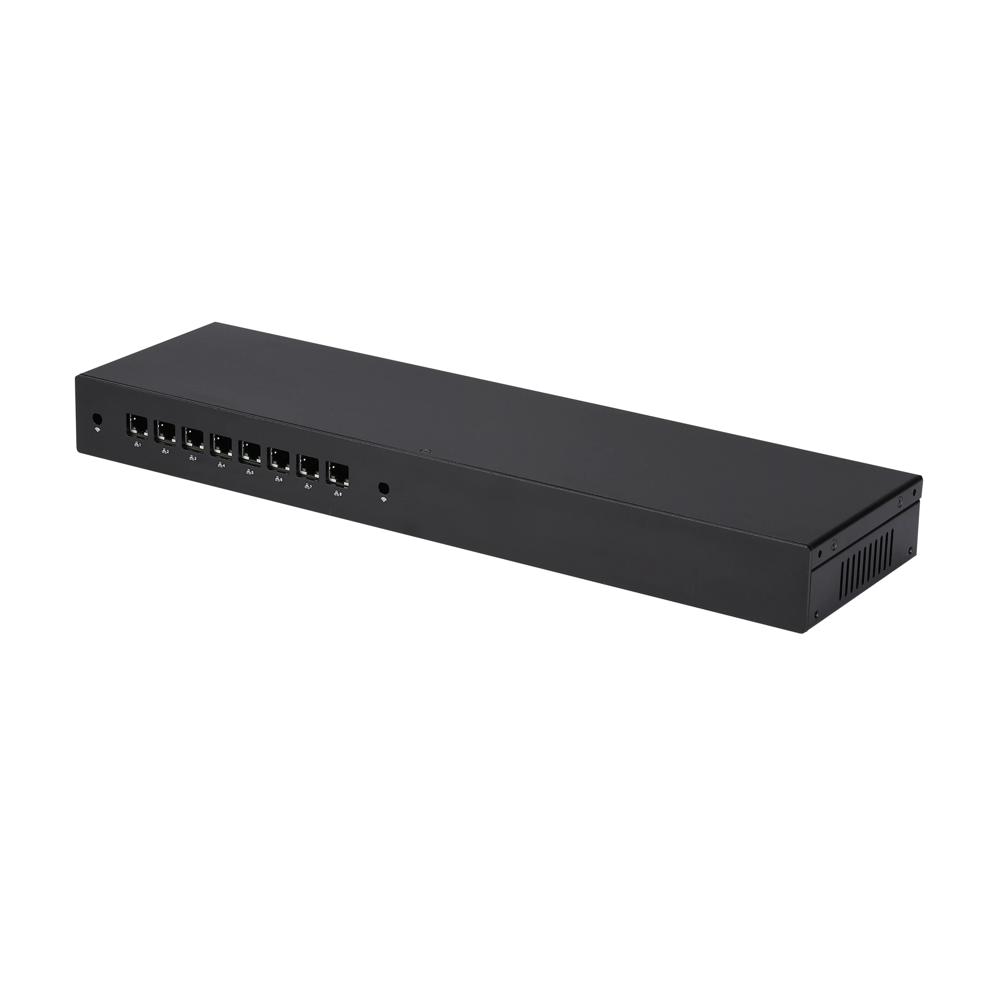 1U Rack Qotom Mini Computer with 8*2.5G B3 Version Lan,Gen 10th 8260U 10110U 10210U 10710U DP 4USB3.0 Pfsense Firewall Router 4