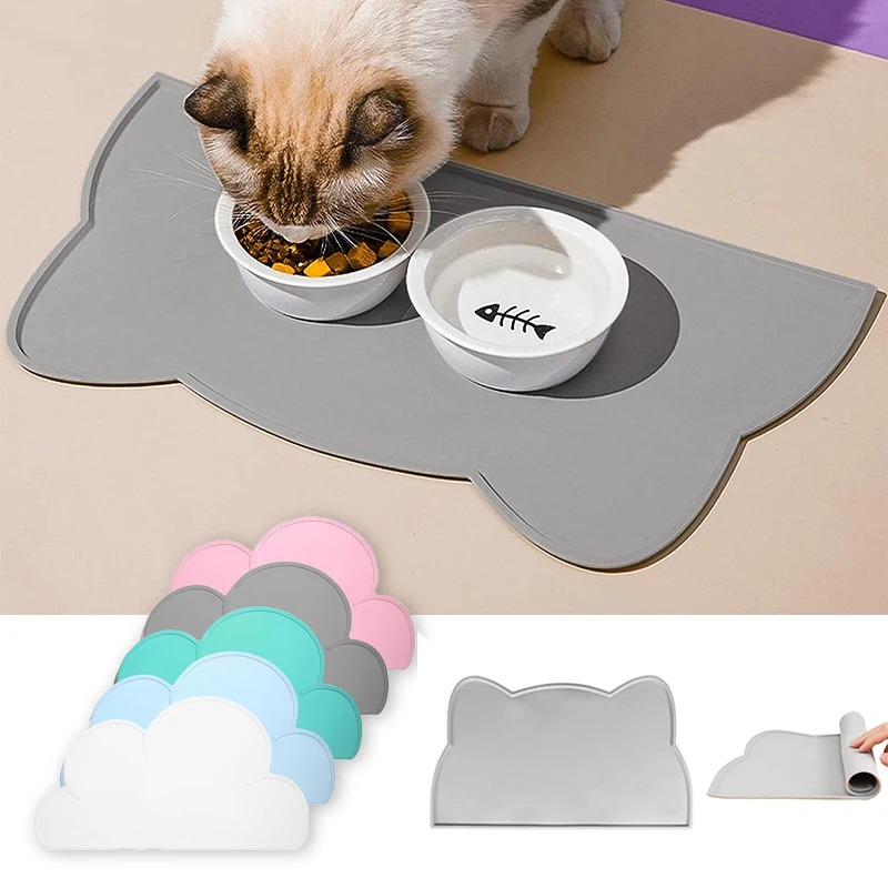 Waterproof Pet Mat For Dog Cat Solid Color Silicone Pet Food Feeding Pad  Pet Bowl Drinking Mat Portable Dog Feeding Mat Placemat - AliExpress