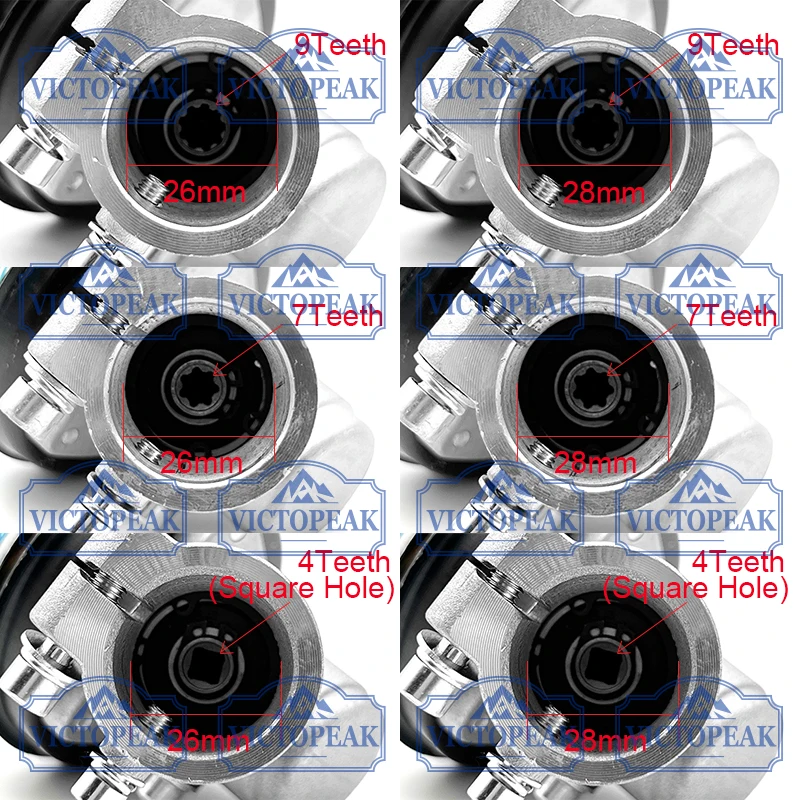 Garden Tools Accessories Parts Brush Cutter Gearbox 26mm 28mm 9 Teeth 7 Teeth Square Tooth Available