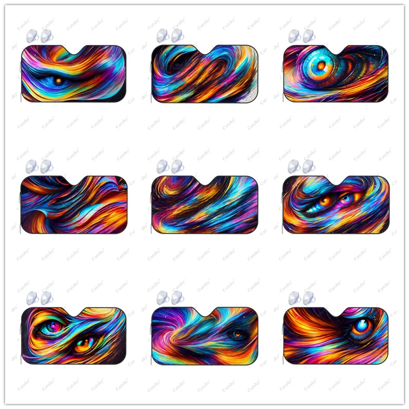 

Чехол на лобовое стекло автомобиля мечтательный стиль Защита от солнца Универсальный складной блок УФ-лучи солнцезащитный козырек для авто седан грузовик