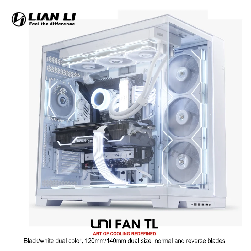Lian li Uni-radiador Ventilador tl 120 140 Frente e Caixa Reversa do Computador Argb Suporte L-connect 90cfm 2600rpm pc Pcs Pack - Imagem 2