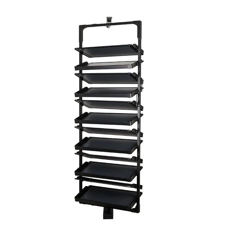 Bedroom Closet Wardrobe Accessories Soft Closing Rotating Shoe Holder Adjustable Height Revolving Shoe Rack Storage Organizer 2