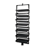 Bedroom Closet Wardrobe Accessories Soft Closing Rotating Shoe Holder Adjustable Height Revolving Shoe Rack Storage Organizer 2