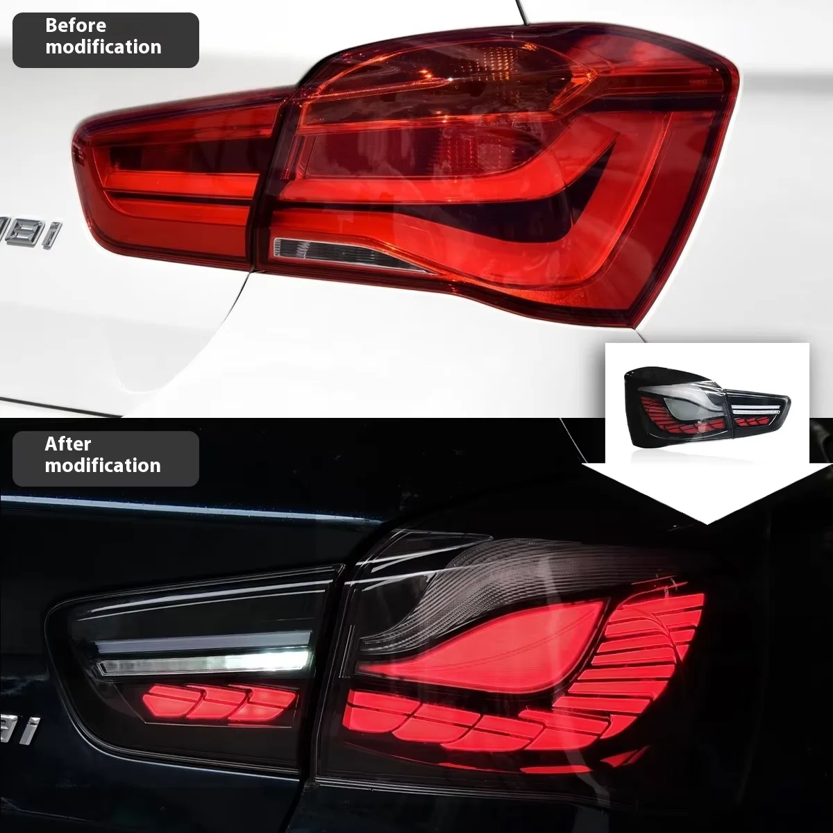 BMW 1シリーズ F20/F21 モデルのLEDテールライト For BMW 1 Series Hatchback Tail Lamp Assembly Long Lin LED