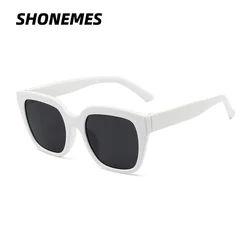 SHONEMES Vintage Oversized Square Sunglasses - Stylish UV400 Shades (As Picture)
