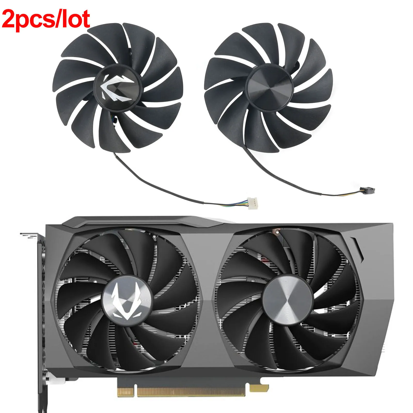 Zotac gaming rtx 3060用gpuクーラー,新しい冷却ファン,88mm ga92s2u