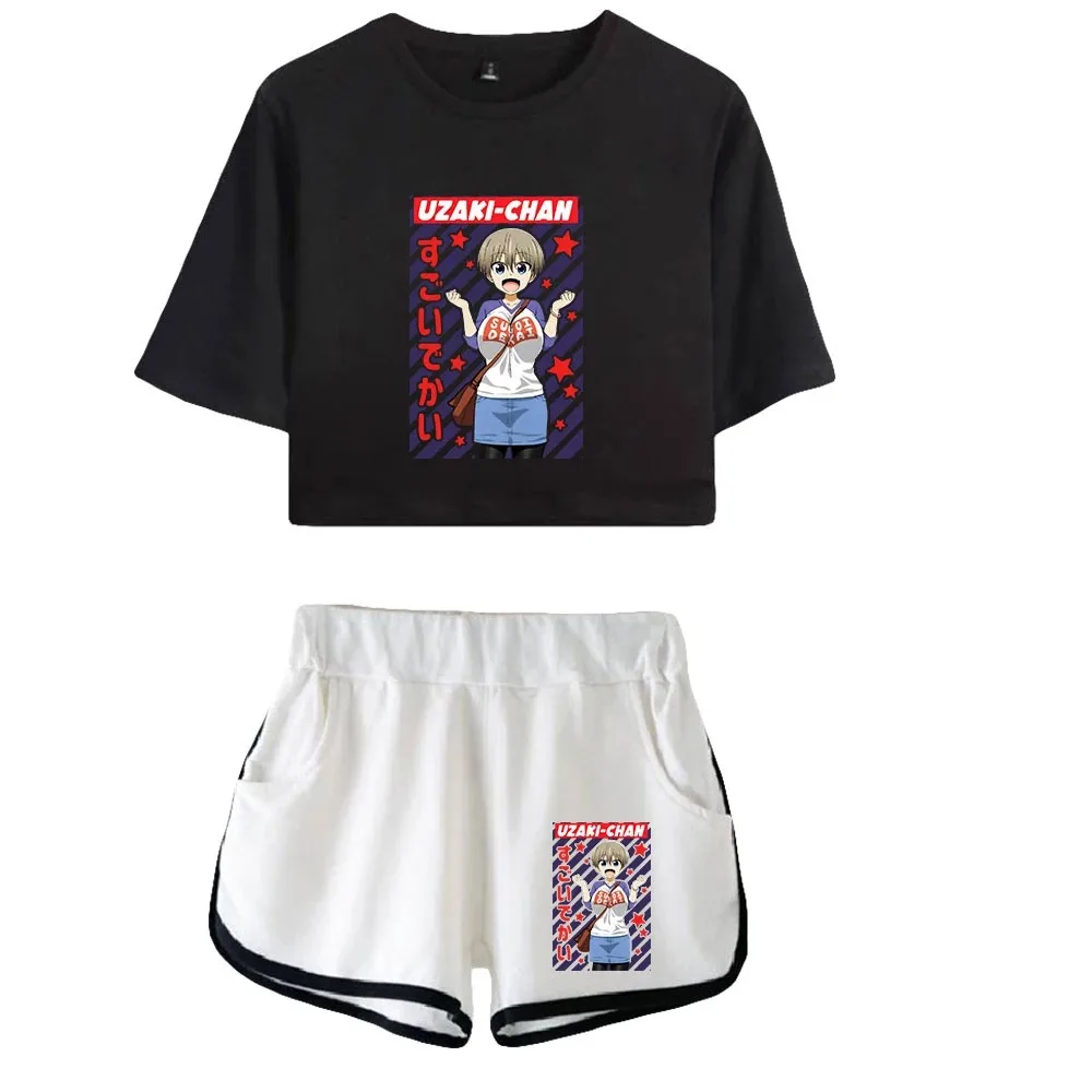 

Uzaki-Chan Wants Out to Out! Women's short sleeve t-shirt and shorts sets, summer youth vitality, 2 pieces, new, 2024