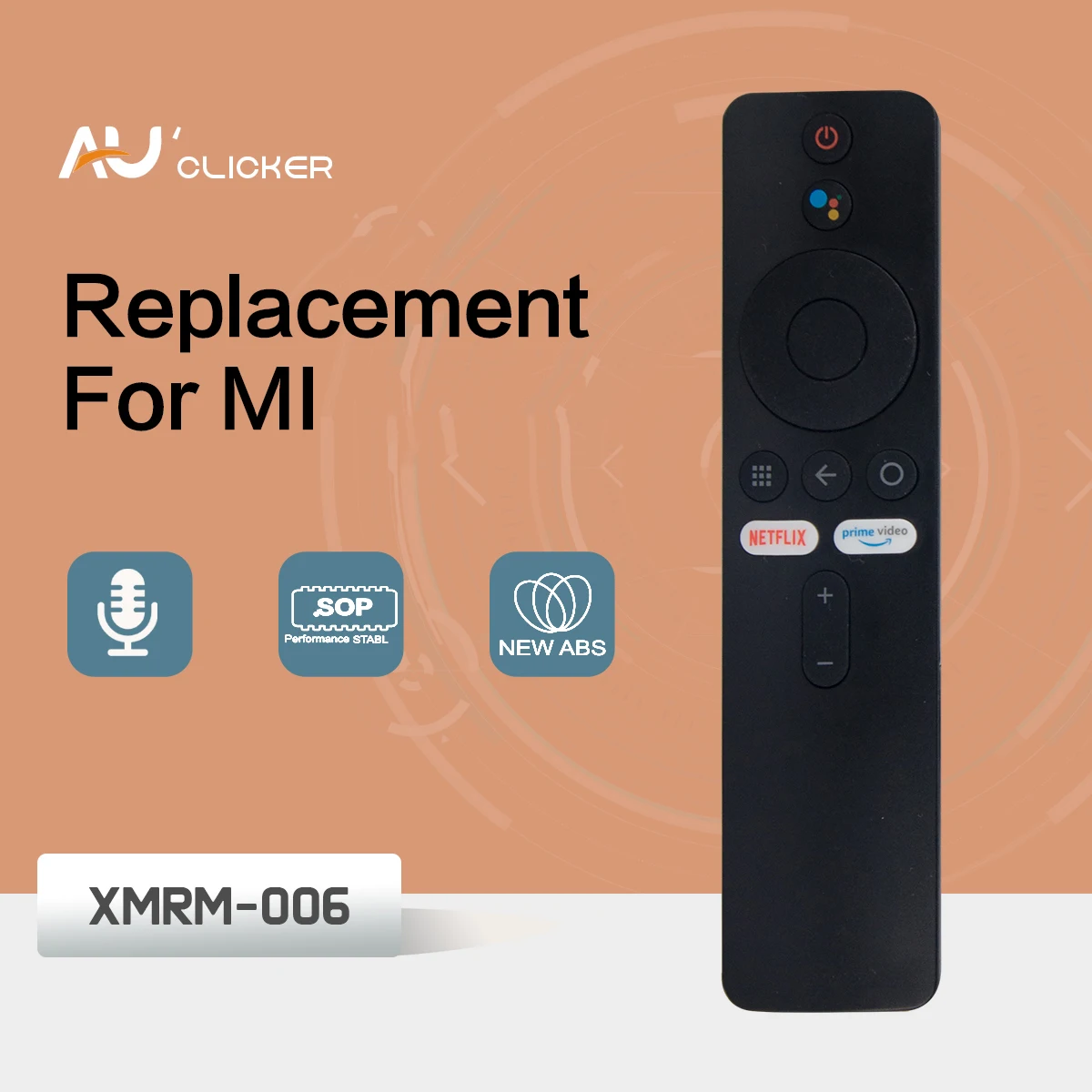 Controle Remoto de Voz para mi Box Caixa de tv sem Fio Assistente do Google 4k Ultra hd Android s 4s 4x Xmrm006