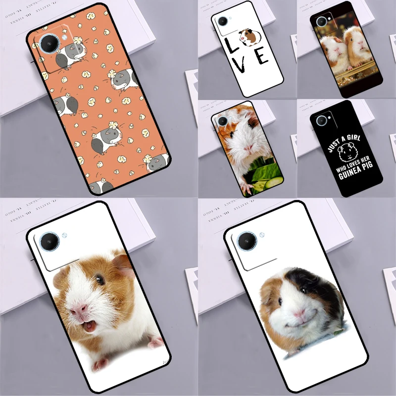 Słodkie Zwierzaki Etui Dla Świnki Morskiej Realme 10 9 11 Pro Plus Gt Neo 5 3 2T 3T 3T C11 C15 C25 C21Y C30 C31 C33 C35 C53 C55
