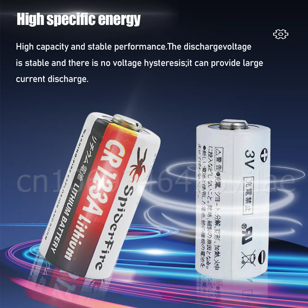 1PCS 3V 1300mAh CR123A 123A CR17345 DL123A Lithium Battery For Digital