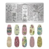 Summer Fruits Nail Stamping Plates Lines Animal Geometry Theme Template Mold Watermelon Nail Art Stencil Tool Stamping Templates 4