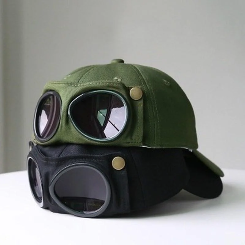 1 Stück Aviator Hat Koreanische Version der trendigen Brille Cap Sonnenbrille Baseball Cap Hip-Hop Persönlichkeit Cool Casual Summer Hat – Detail 11