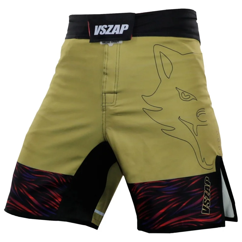 VSZAP 통합 스탠드 컴뱃 MMA 자이언트 트레이닝 반바지, 킥복싱 피트니스 대회, 태국 복싱 속건성 바지