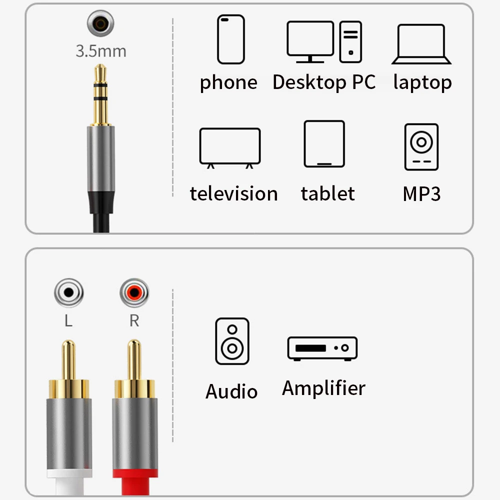 RCA  ̺  3.5-2 RCA ̺ AUX RCA  3.5mm ,  й Aux ̺ TV ڽ DVD  Ŀ ̾