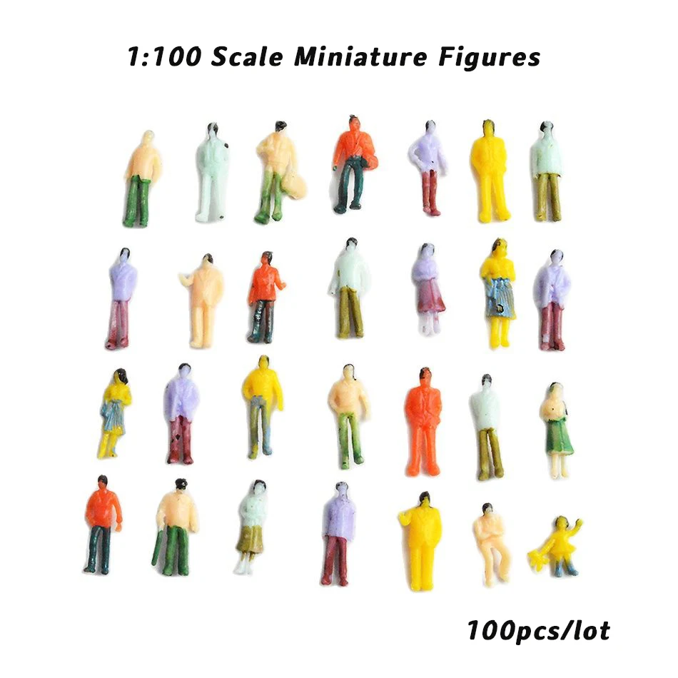 5 Pieces People Figurines 1:64 Scale Model Trains People Figures Tiny  People Hiking For Miniature Scenes - Railed/motor/cars/bicycles - AliExpress