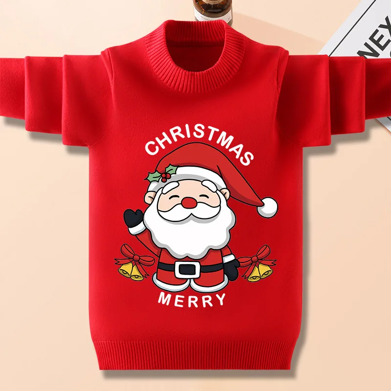 

Children's Sweatshirts Christmas Santa Claus Brand Clothing Baby Boys Girls Long Sleeve Pullover Toddler Sweater Hoodies Clothes
