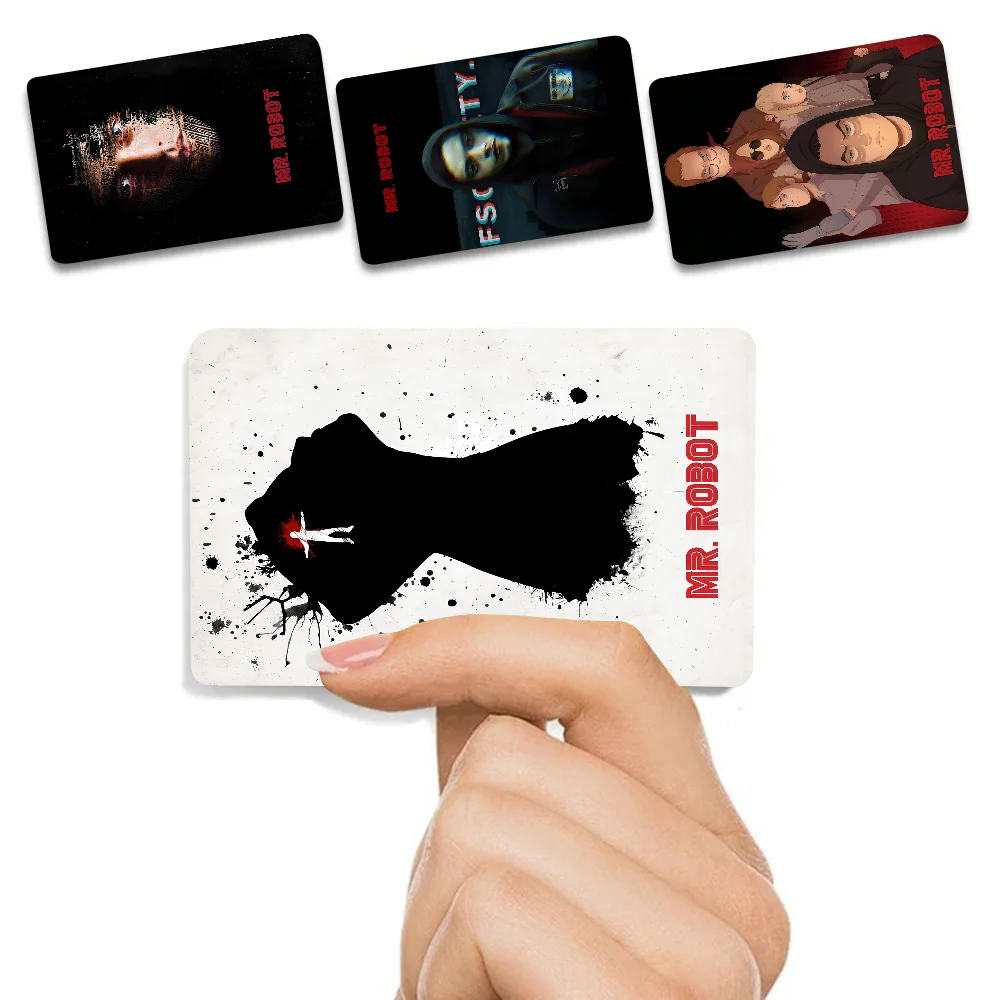 Movie-Mr. Robot Anime Cartoon Skin Stickers Film Tape Case For Big Credit Debit Card Front Side