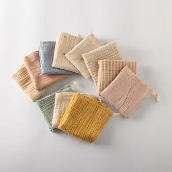 Salviette in mussola per bambini Asciugamano per saliva Set di panni per il viso del bambino Corpo Confezione da 5 morbidi set di panni per ruttini multicolori per neonati