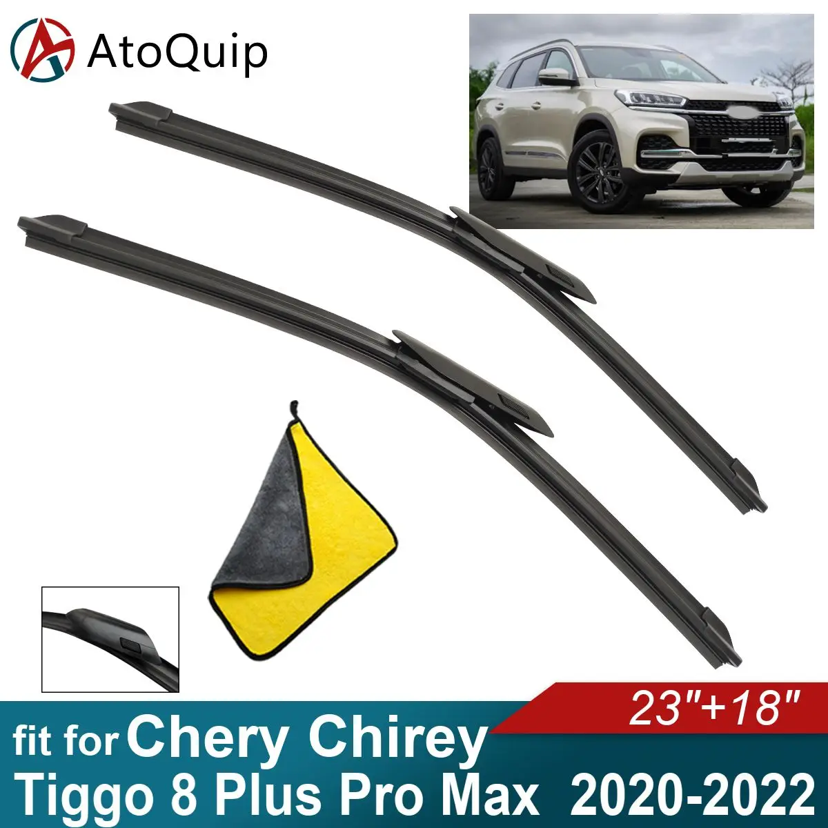 

Car Windshield Wiper Blades Fit For Chery Chirey Tiggo 8 Plus Pro Max Wiper Blades Soft Rubber Auto Front Windscreen