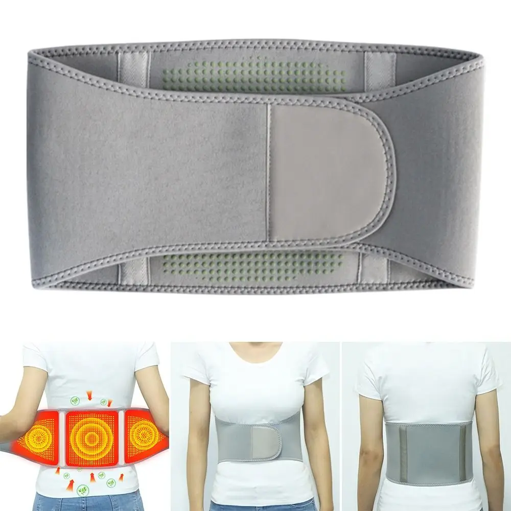 

Polyester Fibre Lumbar Support Back Brace Cold-proof Stomach protection Waist Support Belt Relief Pain Breathable