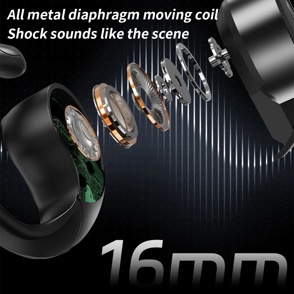 Greatwall Ows Earphones Bluetooth 5 4 Sports Wireless Headphones Noise Reduction Hd Call With Mic Earbuds Ear Hook Q10, Alina Gadgets