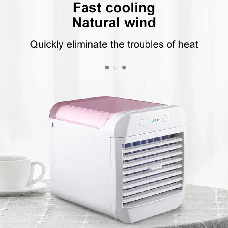 

Portable USB Air Cooler Negative Ion Air Conditioning Fan Air Purification Humidifier High Power Silent Cooling Office Home