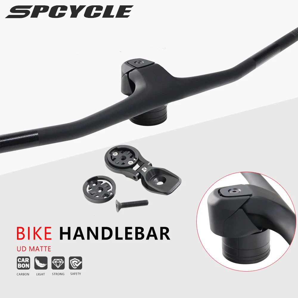 Spcycle T1000 Mtb Manubrio Integrato Carbonio Mountain Bike Cockpit 760Mm Xc Trial Manubrio Monopezzo Parte Della Bicicletta Per Sp-M06