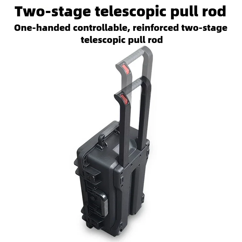 Rigid Plastics Tool Case Professional Photographic Equipment Safety Protection Tool Case Draw-bar Box Camera Lens Storage Case 3