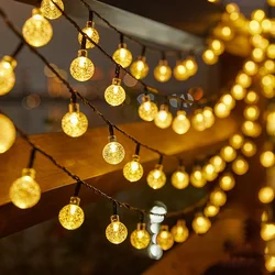 Solar - Powered Warm LED Fairy Lights - 5m Waterproof Outdoor String for Garden & Wedding Decoration (5m - 20LED - Warm)