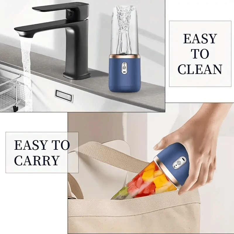 6 Blades Portable Fruit Juice Blenders Summer Personal Electric Mini Bottle Home USB Juicer Cup Machine For Kitchen 4