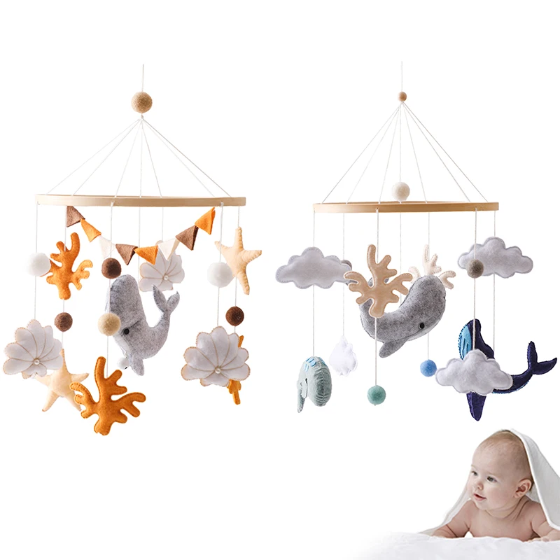 

Baby Crib Mobiles Rattles Bed Bell Music Educational Toys For Baby Newborn Mobile Bracket Baby Toys Wooden Bed Bell Accessories