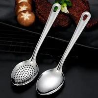 Cuillère passoire en acier inoxydable 304, louche filtrante, écumoire alimentaire, ustensiles de cuisine pratiques 4