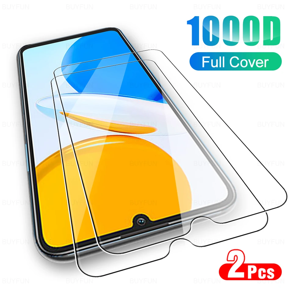 2 Pcs Tempered Glass For Huawei Honor X7 Screen Protector Film For Honor X7 X8 X 7 8 Full Cover Protective Glass