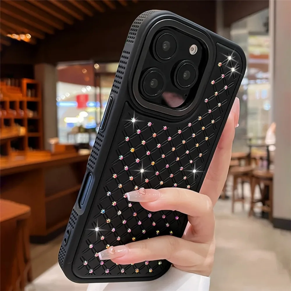 Luxury Bling Sparkling Diamond Rhinestones Phone Case with Soft Silicone Bumper Cover