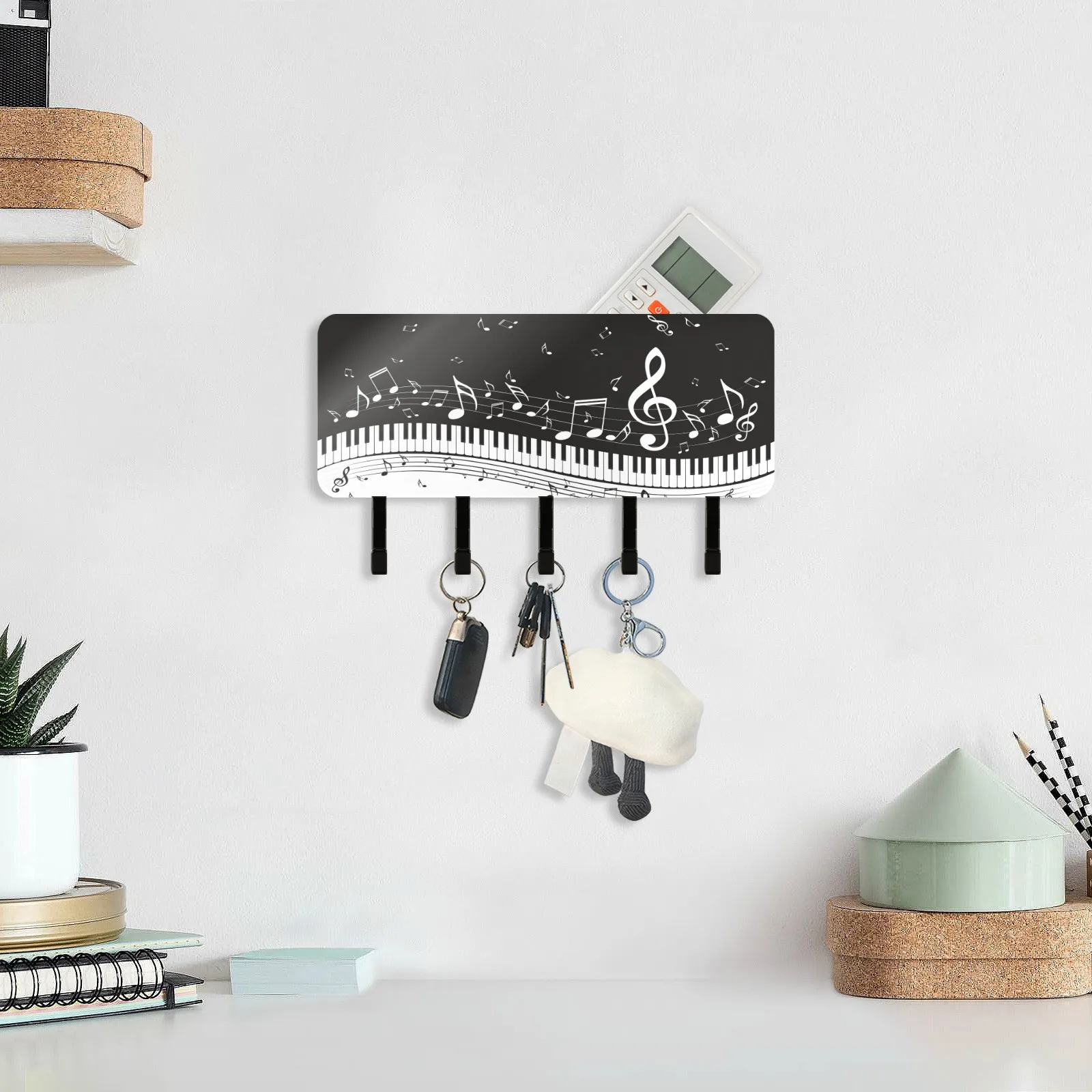 

Настенный держатель для почтовых ключей с 5 крючками