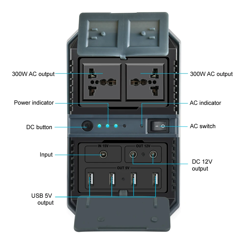 500w 75000mah 리튬 배터리 EPS 재생 가능 에너지 저장, 태양열 휴대용 충전 발전소 발전기