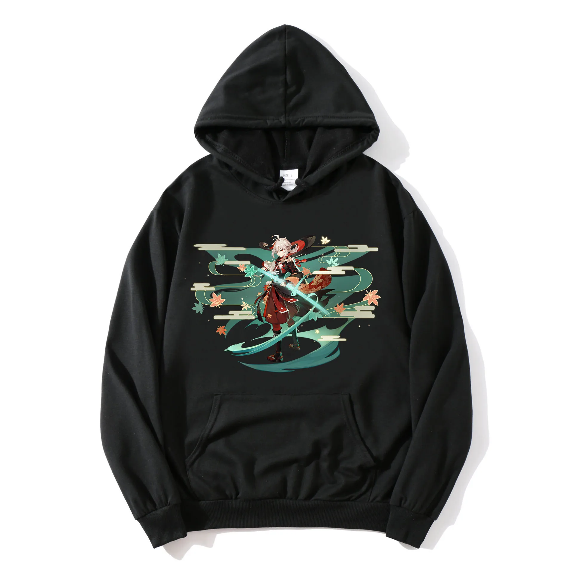 

Genshin Impact Kaedehara Kazuha Printing Hoodie for Man Autumn Winter Pullover for Boy Sport Casual Coat Logo Customization