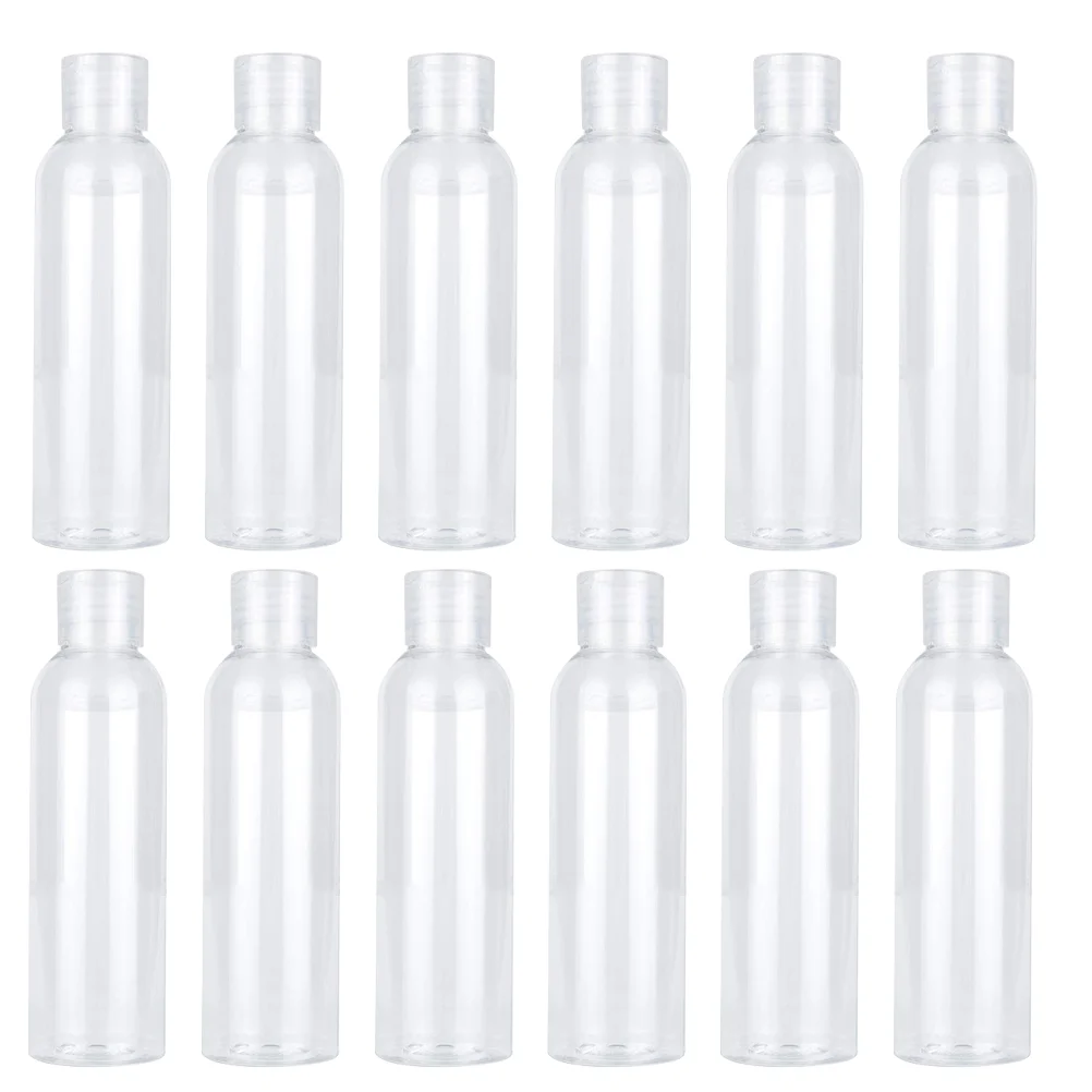 

12 Pcs Bottled Toiletries Container Lotion Small Plastic Containers Spray Bottles Refillable Travel Sub-bottle Vial Empty