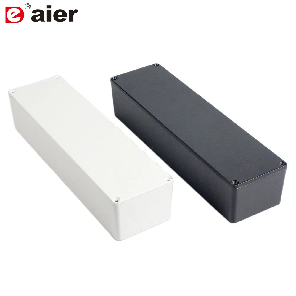 4PCS Black 1032L Long Pedal Die Cast Aluminum Enclosure For Effectors 254*71*52.5mm
