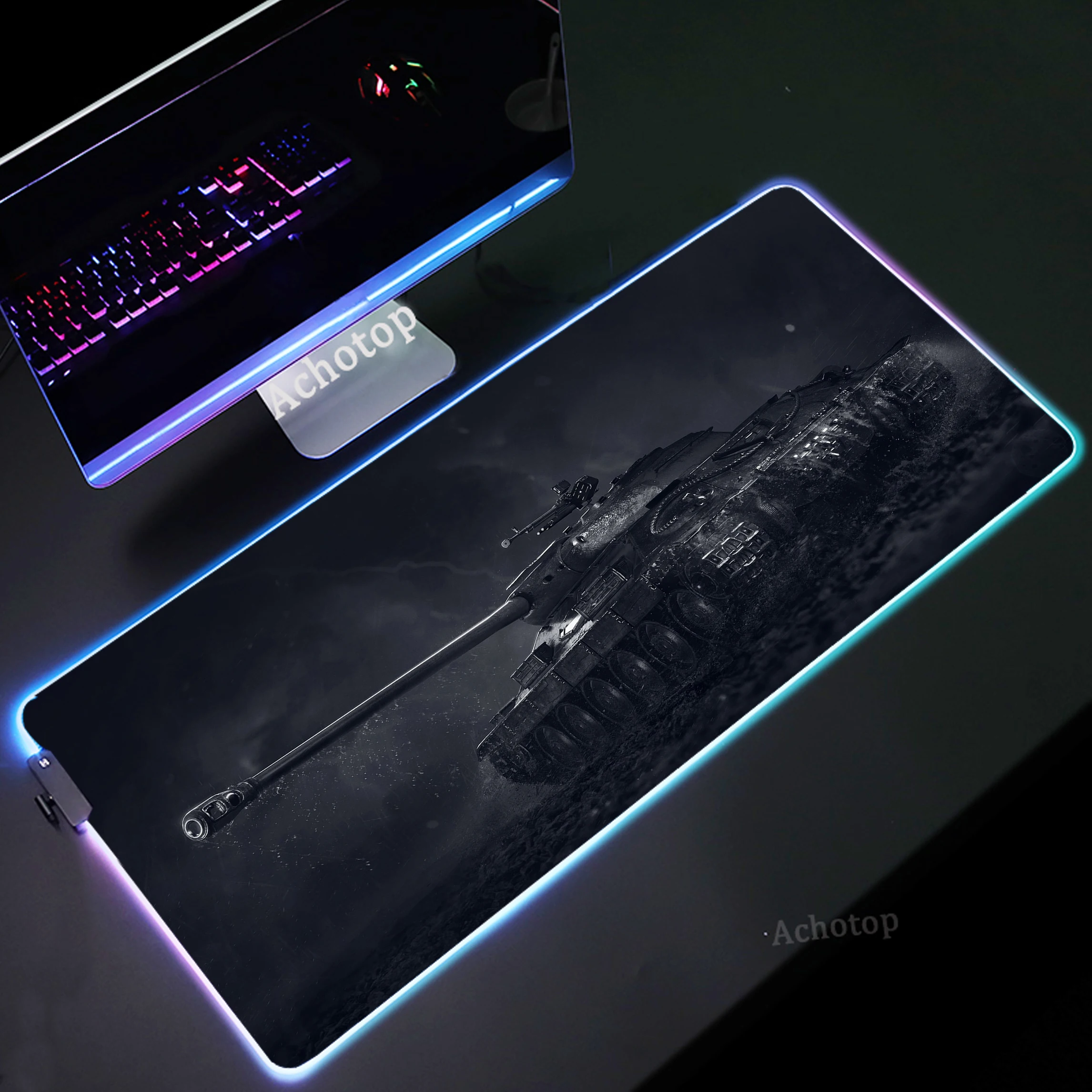 

RGB Mouse Pad Large Computer Mousemat World of Tanks XXL Non-slip Mouse Mat Game Desk Mats Rubber Mousepad Pc Keyboard Deskmat
